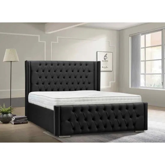 Amalia Winged Upholstered Bed