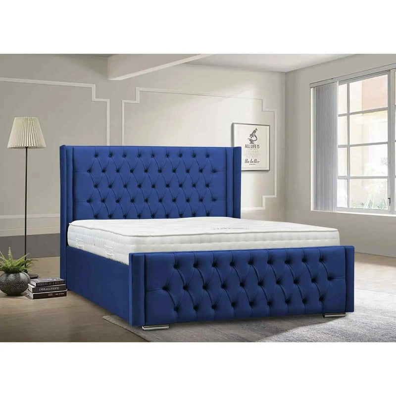 Amalia Winged Upholstered Bed