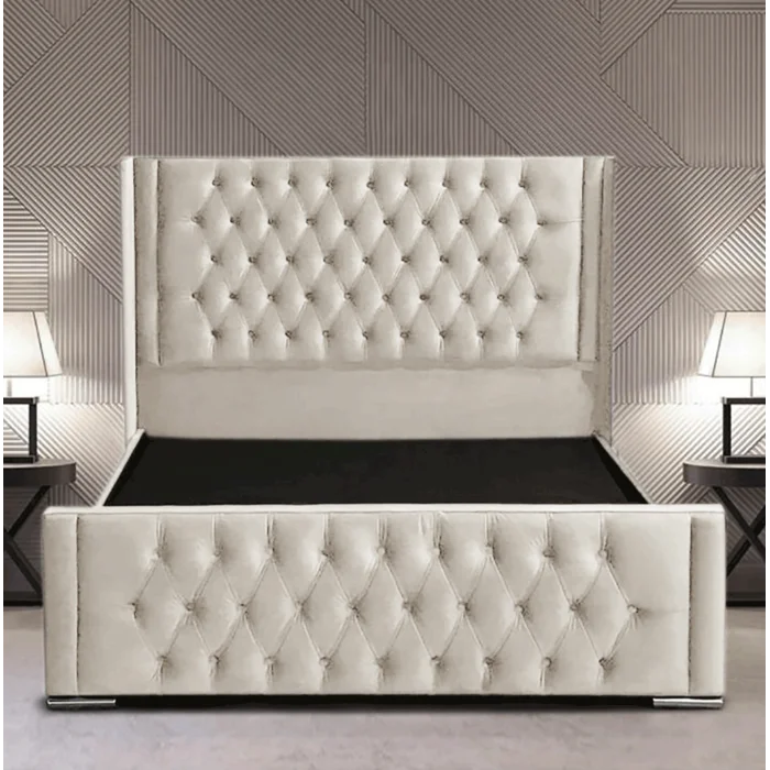 Amalia Winged Upholstered Bed