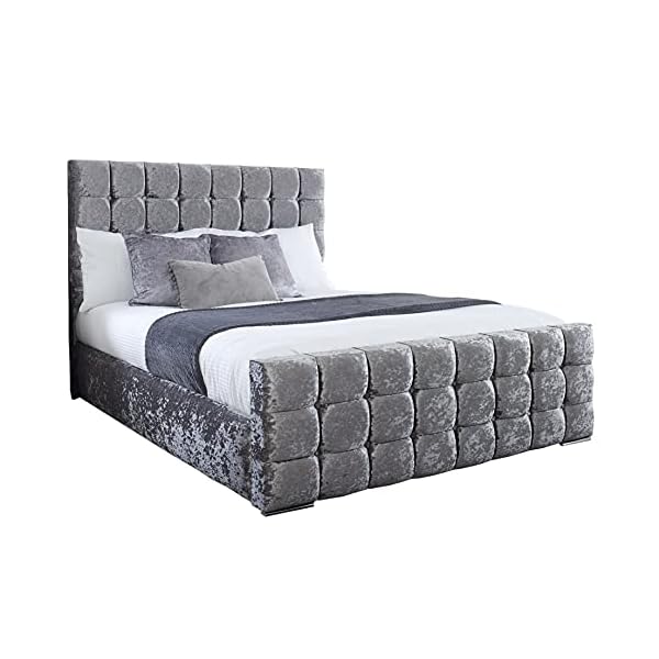 Rochdale Monaco Cube Upholstered Bed