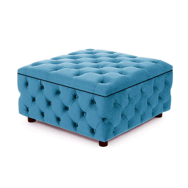 Masha Chesterfield Upholstered Square Coffee Table