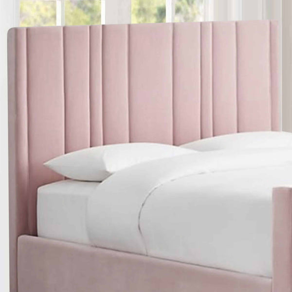 April Winged Upholstered Bed