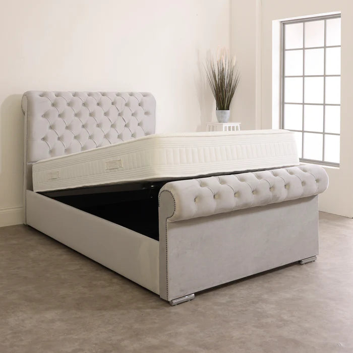 Sleigh Upholstered Bed