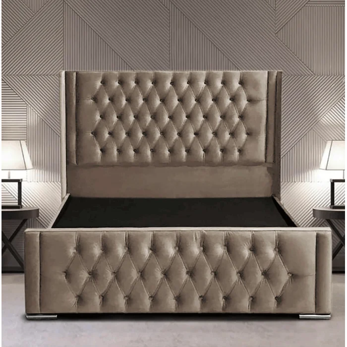 Amalia Winged Upholstered Bed