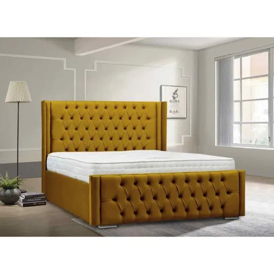 Amalia Winged Upholstered Bed