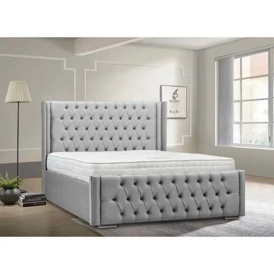 Amalia Winged Upholstered Bed