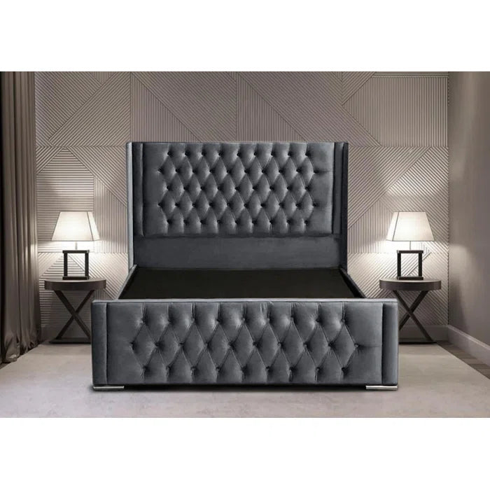 Amalia Winged Upholstered Bed