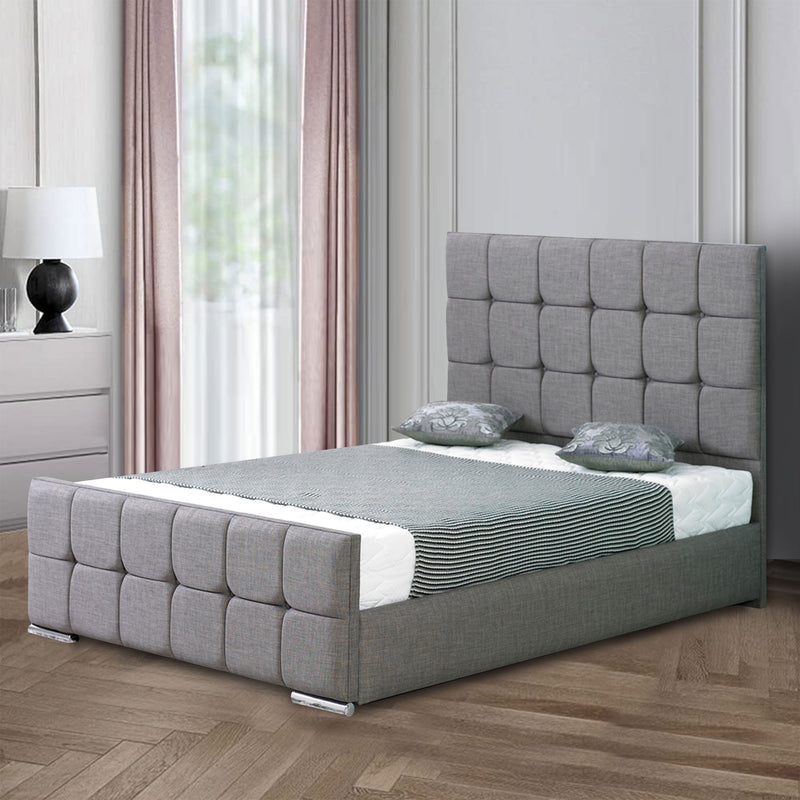 Milton Cubes Upholstered Bed