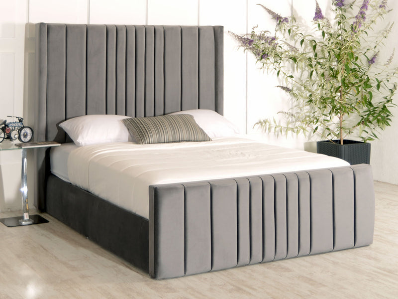 Winged lines Upholstered Bed